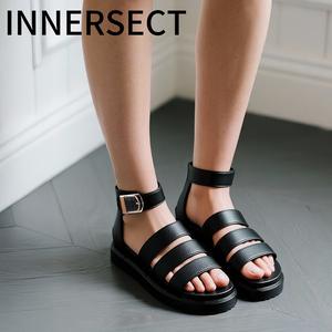 New Summer Ladies Sandals Buckle Adjustable PU Ladies Open Toe Sandals Indoor Outdoor Comfortable Ladies Shoes Outdoor Beach Slippers Women's Shoes Open Toe Gladiator Sandals Various colours for you to choose Can be used for gift-giving