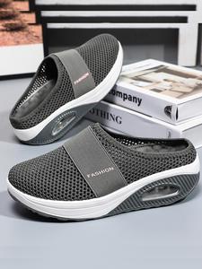 Women's Letter Print Mesh Breathable Walking Shoes, Casual Comfortable Sports Shoes for Daily Wear, Female All-match Round Toe Shoes for Daily Wear, Trainer, Gym Wear, Athletic Walking Shoes