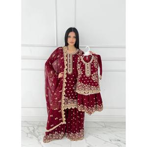 Shaz1817 - Readymade - Chiffon - Mummy n Me Outfit