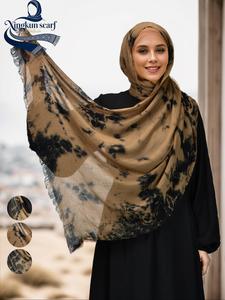 Women's Fashion Gradient Shawl, Tie-Dye Wrap Elegance, Casual Comfortable Long Scarf, Sun Protection Headscarf for Daily Outdoors, Soft Warm Shawl
