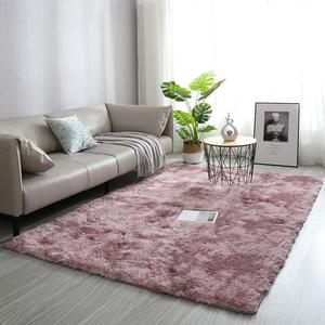 Solid Color Fluffy Rug, 1 Count Non-slip Soft Plush Mat, Modern Indoor Rug, Home Decor Rugs, Decorative Carpet for Home Living Room Bedroom Study Room, Home Decor