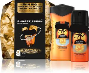 Gift Set Sunset Fresh Win Big with a body wash and body spray for a chance to win FIFA World Cup 2026 tickets 2 piece