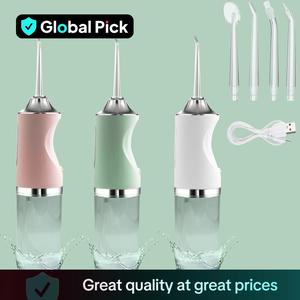 Rechargeable Water Dental Flosser, 1 Box Portable Oral Irrigator with 4 Jet Tips, Water Flosser Combo, Cordless Oral Irrigator, Waterproof Water Flosser for Home and Travel, Mouth Hygiene Kit, Teeth Cleaner, Oral Care Tools, Oral Care Supplies