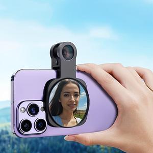 Selfie Mirror Clip, Phone Rear Camera Selfie Mirror Clip, Mobile Phone Rear Self-shooting Mirror, Universal Phone Accessories, Smartphone Camera Accessories