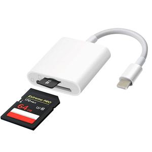 usb c sd card reader for iphone adapter, 3-in-1 memory card reader dual slots with usb camera adapter, digital camera adapter iphone 15/16/17, ipad, mac, macbook pro/air, android, laptop