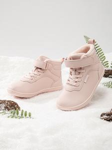 Hobibear Winter Kids Cotton Boots, Fleece Lined Warm Shoes, Short Ankle Booties for Boys & Girls, Anti-Cold Walking Shoes