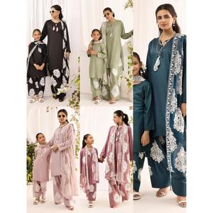SIMRANS ‘Jannat Twist’ | Embroidered Cotton Mother & Daughter Readymade Viral Trending Farshi Shalwar | SM839 (5 Colours)