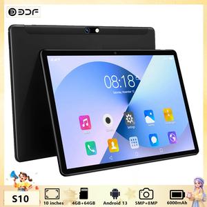 10.1 Inch Tablet, Android 13 Tablet with 4GB RAM 64GB ROM, Dual SIM Card 5G WiFi Tablet for Gaming, Office, Entertainment