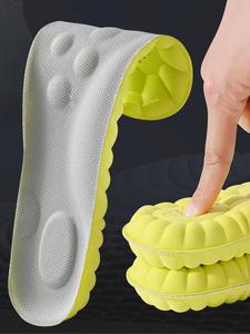 High Elasticity Breathable Shoe Running Insole Pads, Shock Absorption Sports Shoe Sole Pad, Anti-slip Comfortable Shoes Insoles for Men & Women, Breathable Heightening Insoles