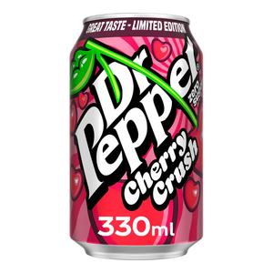 Dr Pepper Zero Cherry Crush Drink 24 x 330ml Cans Limited Edition Beverage