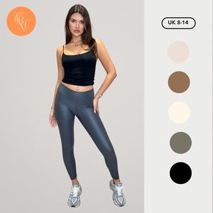 TBM Leather Wet Look High Waist Leggings Fits A Size 6-16 Autumn/Winter