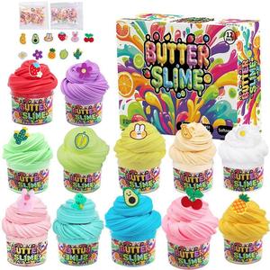 Butter Slime Kit, DIY Colorful Slime Kit, Stress Relief Toy for Kids, Party Favors for Girls and Boys, Birthday Gift, Cloud Slime