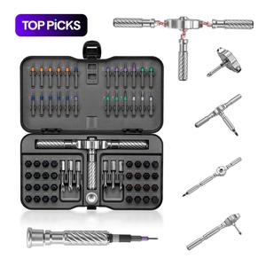 [fathersdaygift] Advanced Ratchet Screwdriver Set, Ratcheting Screwdriver, 24/30/40/60/100-In-1 Magnetic Bit Kit, Home Repair Tool Box, Ideal for Furniture, Bikes, Computers