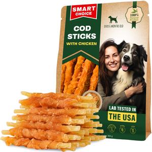 Dog Treats – Cod Twist Sticks Wrapped in Chicken, 300 g