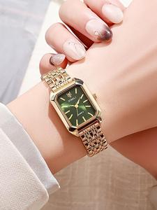 Women's Elegant Fashion Quartz Watch Set, Fashionable Wristwatch, Pink Fashion Trendy Multifunctional Watch for Party, Jewelry, Modern Daily Decor, Trendy All-match & Exquisite Watch for Birthday Gift
