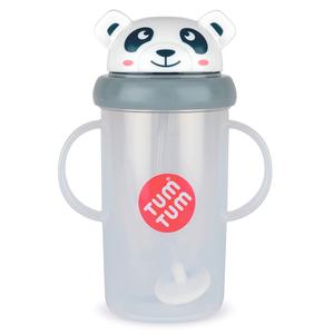 Tall Tippy Up Sippy Cup, with Weighted Straw (Valve Free), Pip Panda, 300ml, Series 3