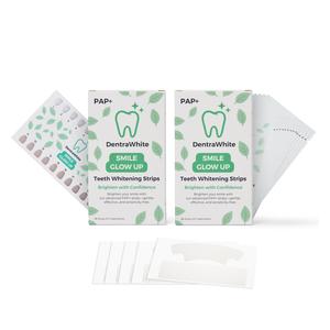 DentraWhite Smile Glow Up Teeth Whitening Strips (PAP+) – 28 Treatments / 56 Strips