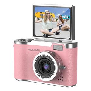 4K Digital Camera, 2.4 Inch Flip Over Display Screen Digital Compact Video Camera for School Photography, Outdoor Camera