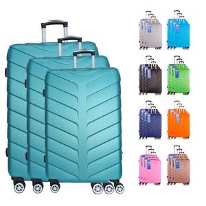 3-Piece Luggage Set | Lightweight Hard Shell Suitcases with 360° Spinner Wheels | Cabin, Medium & Large Trolley Case | Expandable Travel Luggage | TSA Lock | Durable Scratch-Resistant Design | Detachable Wheels | Travel Essentials 2025