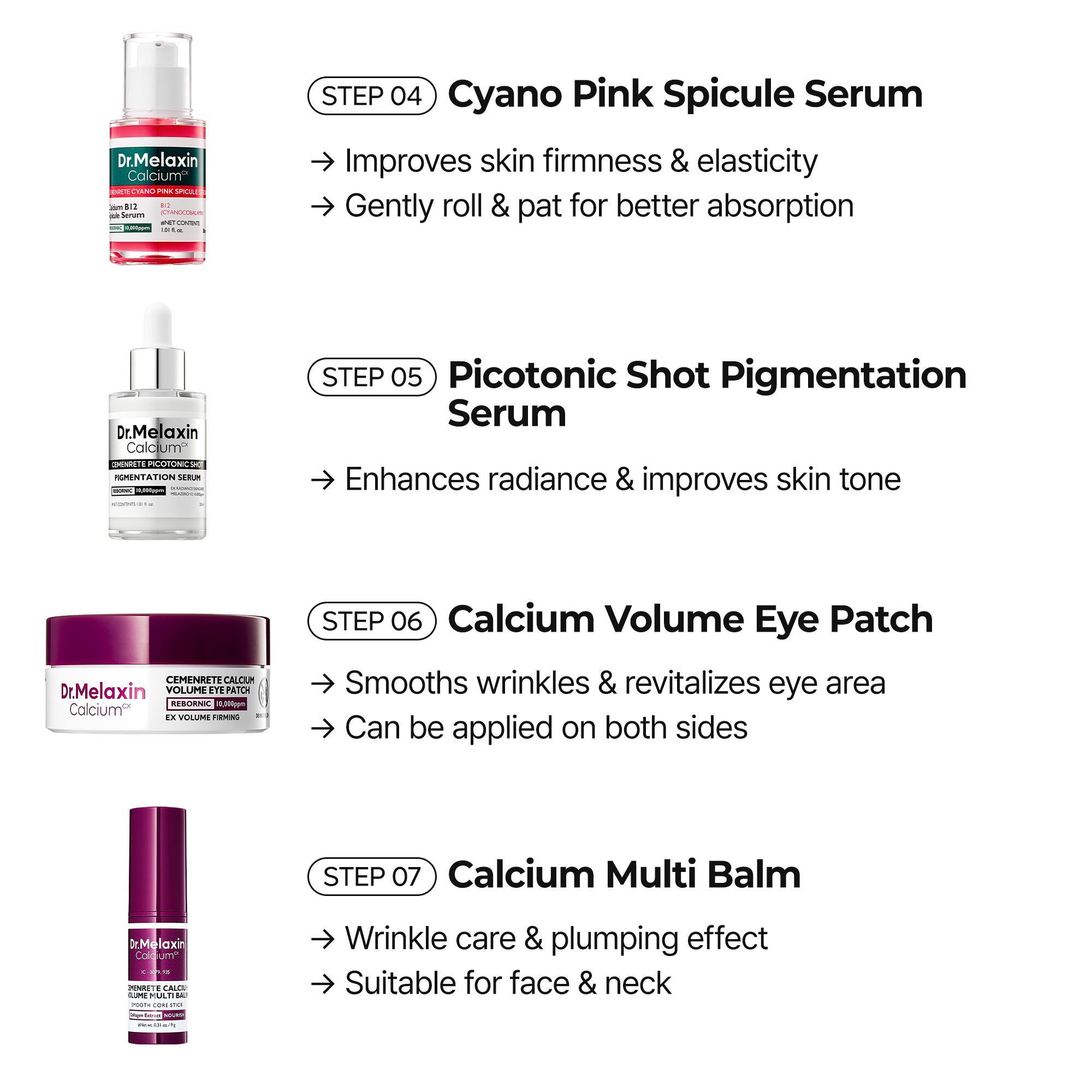 [Dr.Melaxin Official] 7-Step Radiance Face & Body Korean Skincare Set | Brightening, Smoothing & Firming for Radiant Glass Skin