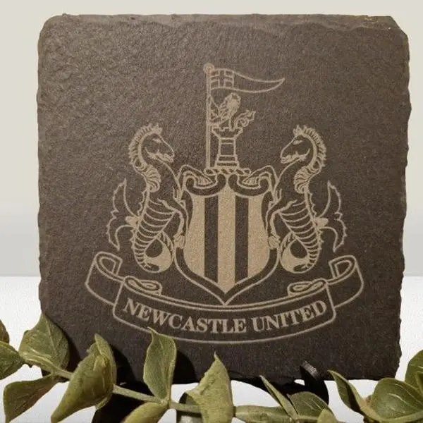 Newcastle United F.C. Inspired Slate Coaster Football Gift