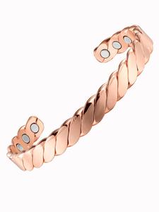 Women's Simple Plain Twist Design Cuff Bracelet, Fashion Jewelry for Party, Daily Clothing Decor, Trendy All-match & Exquisite Jewelry for Birthday Gift