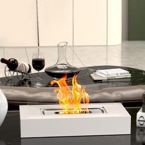 Alcohol Fireplace Indoor Tabletop Fire Pit, Mini Alcohol Stove Glass Table Accessory, Personal Fireplace for Indoors & Outdoors Camping