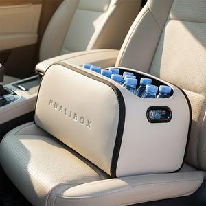 Luxury Leather Car Storage Box, Multi-Functional Rear Seat Organizer, Car Backseat Organizer, Large Capacity Trunk Bin, Car Interior Organizing Box, Car Organizers