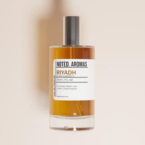 ‘Riyadh’ Unisex Perfume (5ml, 50ml or 100ml) - Noted. Aromas EDP - Saffron, Geranium, Raspberry and Amber Scent