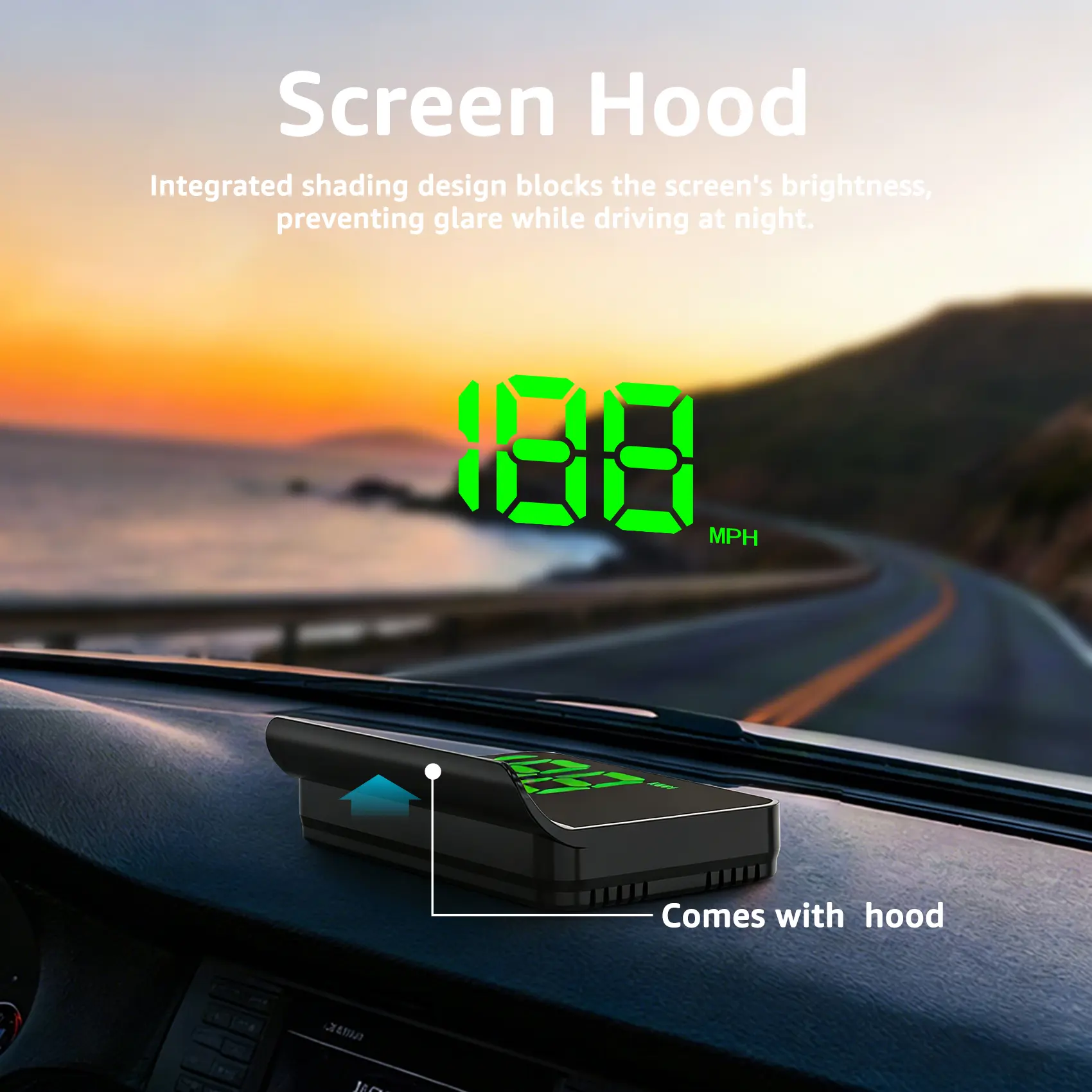 K1 Green MPH HUD Car Heads up Display for Cars,Car HUD,Head up Display ...
