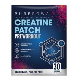 Purepowa Creatine Patches-Advanced Infusion Technology, Optimizes Muscle Recovery and Enhances Performance, Convenient Skin Patches, Maximize Gains without the Hassle of Powders or Shakes