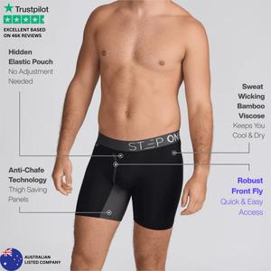 Step One Men's Boxer Brief Fly 3 PACK, Ultra-Soft, Premium Menswear Underwear, Athletic Activewear Briefs, Everyday Wear Fit, Breathable Viscose Bamboo Fabric, Comfortable Underwear for Daily Wear, Men's Underwear for All Seasons