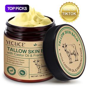 Tallow Skin Balm, Moisturizing Lightweight Body Cream, Multipurpose Hydrating Body Cream, Moisturizer Suitable for The Whole Body, Brightening Firming Soothing Body Care Product for Women & Men, Cosmetic