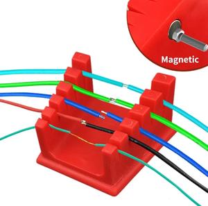ABS Welding Wire Fixture Soldering Wire Holder Cable Clamp Holder for 30AWG-12AWG Wire Welding Bench with 5 Gears