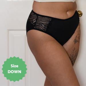 Cheeky French Cut High Waist Washable Incontinence Pants – Stylish & Secure, Leakproof Panties for Moderate Urinary & Faecal Incontinence. Soft Modal Fabric with Cotton Gusset, Full Coverage Front to Rear, Size Down for Best Fit – Comfortable!