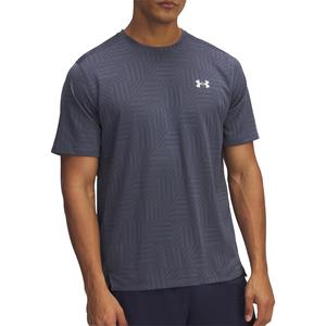 Under Armour Tech Vent Geotessa Short Sleeve Mens Training Top - Grey