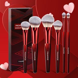 6 Counts/set Makeup Brushes, Face Makeup Brushes, Artist Brush Set, Foundation Blush Powder Eyeshadow Contour Brush, Smudge Brush, Blending Brush, Makeup Tools with Soft Fiber & Skin Friendly, Cosmetics, Makeup Brush Kit