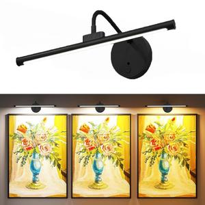 Remote Controlled Wall Lamp, USB Rechargeable Art Light, Adjustable Brightness Timer, Decorative Wall Light, Metal Frame Display Lighting for Walls & Galleries