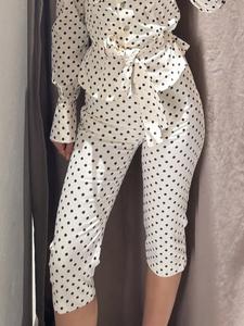 White & Black Polka Dot Shorts Women's Shorts Spring Summer 2026 Casual Tight High-Waisted Straight Leg Shorts Korean Minimalist Cycling Shorts