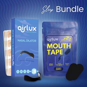 AirLux Sleep Bundle – Magnetic Nasal Dilators + Mouth Tape (30-Day Supply) for Better Nasal Breathing & Deeper Sleep