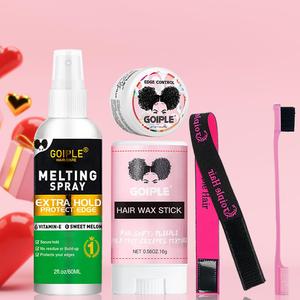 Wig Care Set, 5 Counts/set Natural Styling Wig Spray & Hair Wax & Edge Control Hair Brush & Wig Band for Closure Wig, Hair Styling Accessories for Women