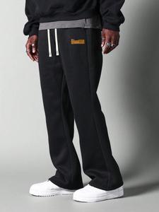Men's Letter Tape Side Stripe Sweatpants, Casual Comfy Jogger Pants for Summer, Fashion Men's Bottoms for Daily Wear
