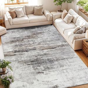 Modern Abstract Pattern Soft Fluffy Carpet, Non-slip Water Absorbent Washable Area Rug, Decorative Floor Mat for Home Living Room Bedroom, Contemporary Rugs, Modern Indoor Rug