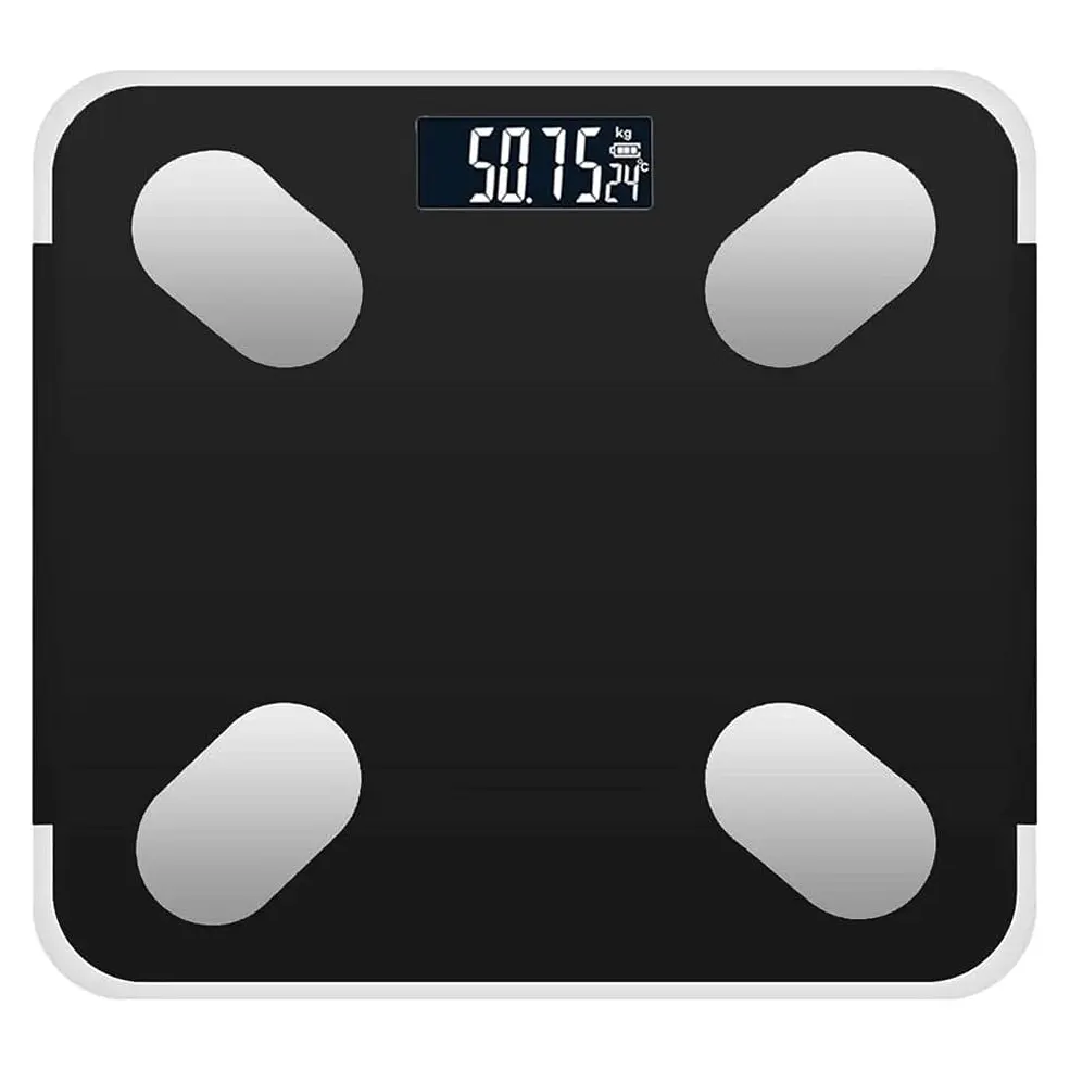 Healthcare Digital Bathroom Scale Model with LCD Display and Auto On/Off, Black (Load Capacity Up to 180kg)