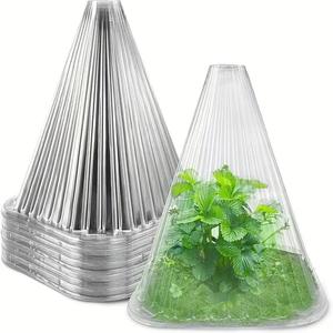 Reusable Clear Plastic Plant Bell Cover, 30pcs Shield Plants from Birds, Frost, and Snails, Garden Protection Accessories