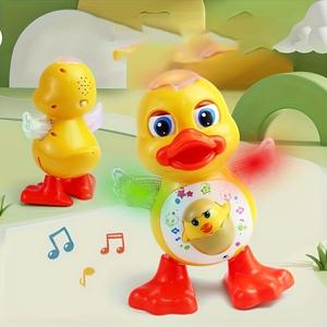 Interactive Dancing Duck Toy with Music and Flashing Lights, Educational Sensory Toy for Kids Aged 3-6, Perfect Birthday Christmas Halloween Gift