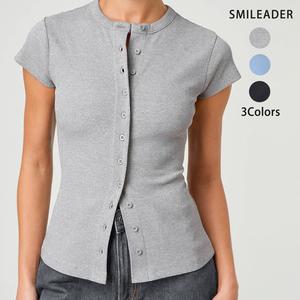 Women's Short Sleeve Cardigan, Casual Button Front Knitwear for Daily Wear, Ladies Clothes for All Seasons