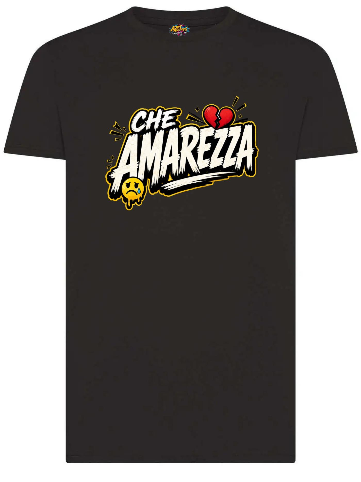 T-shirt Che Amarezza  Maglietta ironica unisex con grafica pop streetwear