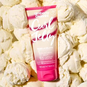 Umberto Giannini Limited-Edition Vanilla Gelato Curl Jelly Scrunching Jelly, Curl Defining & Hydrating Curl Styling Gel For Frizz-Free, Bouncy Curls. Suitable For All Types of Waves, Curls & Coils (2a-4c)