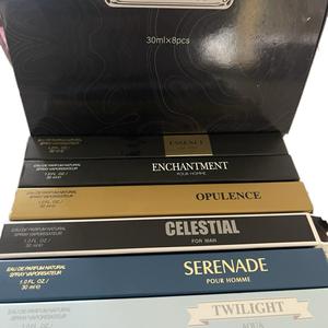 Mens upgraded double the size - collection of 8 pc MENS boxed perfume set - 30 ml Perfume/Aftershave - 240ml volume RRP £64 scents now double the size Scented Aroma